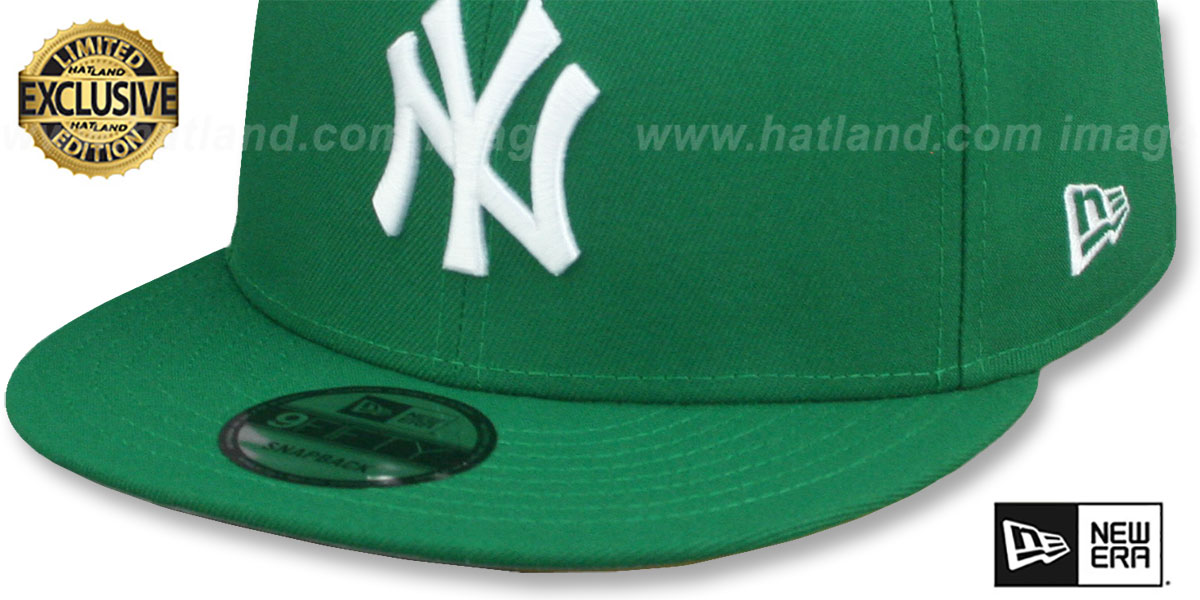 Yankees 'TEAM-BASIC SNAPBACK' Kelly Green-White Hat by New Era